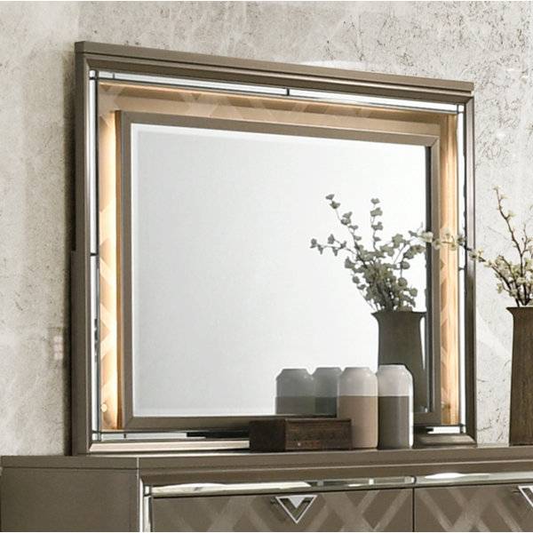 Rosdorf Park Burand Rectangle LED Dresser Mirror Wayfair